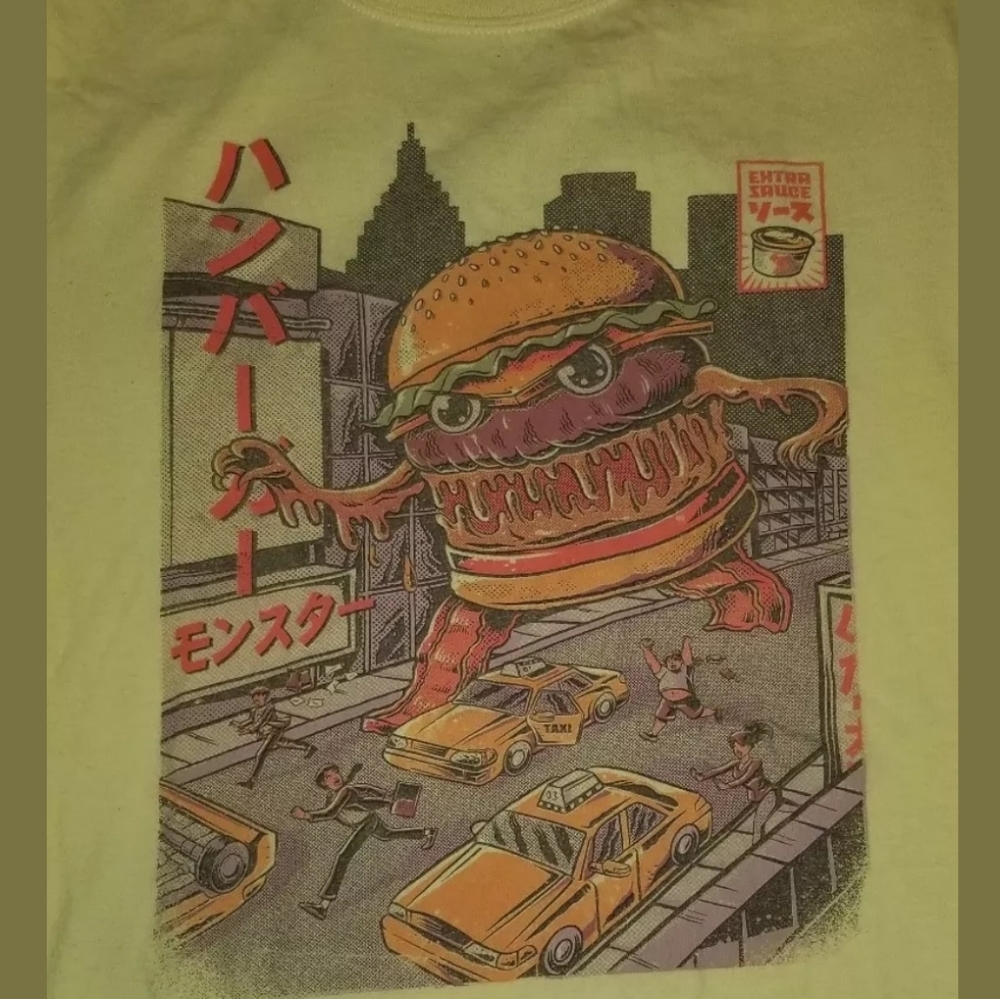 Boys t shirts hamburger attack!! Size M